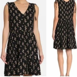 Susina Black Floral Sundress
